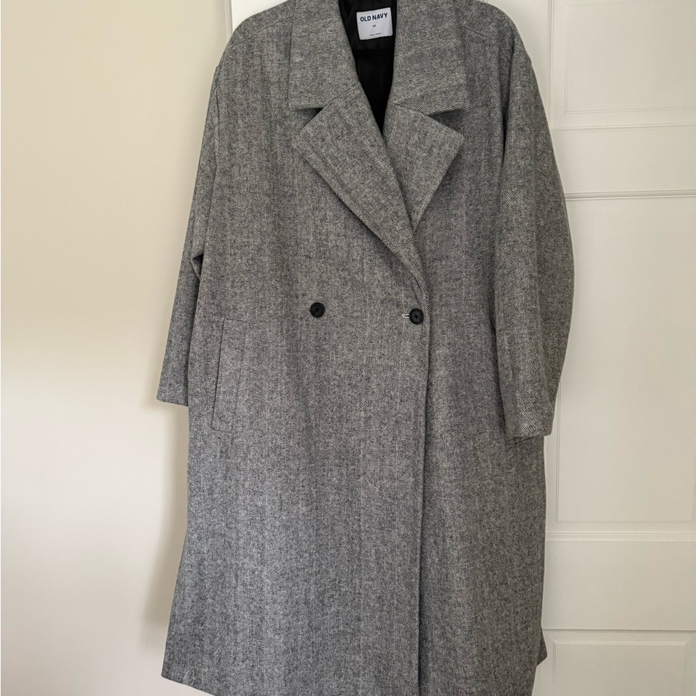 Old Navy Charcoal Trench Coat